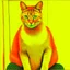Placeholder: Portrait of a cat by Van Gogh