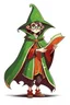 Placeholder: young elf student wizard with a D on his robes