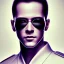 Placeholder: A beautiful portrait of man neo in the matrix, high key lighting, volumetric light high details psychedelic background