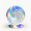 Placeholder: 3d holographic marble shape isolated on infinite white background, glow, glass effect, 4k. sober. fintech