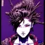 Placeholder: beautiful punk girl, hyper detailed, hyperdetailed, intricately detailed, illustration by <Katsushika Hokusai> <Yoji Shinkawa>, purple tones,