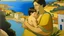 Placeholder: cote d'azur mother child hugging other chuld the back painting neoclassism sea