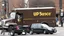 Placeholder: UPS truck crashes on busy city street