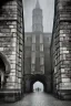 Placeholder: Creepy Old photo of Southampton bargate and eerie cat man