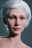 Placeholder: cyborg, white hair, sexy, perfect, real, dream