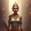 Placeholder: portrait,beautiful indian robotic sirene, post-apocalyptic in a cyberpunk city, realistic, intriacte detail, sci-fi fantasy style, volumetric lighting, particales,highly detailed, golden theme, queen look, highly detailed