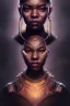 Placeholder: sango fantasy, fantasy magic, intricate, sharp focus, illustration, highly detailed, digital painting, concept art, matte, artgerm and paul lewin and kehinde wiley, masterpiece Asian lady black panther Papu New Guina pyramid black silver space lady space blood moon galaxy