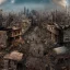 Placeholder: close view of the world after nuclear war, realistic, nuclear explosion, war-torn city, people wander around in shock, detailed matte, sharp, crisp, 8k, high-quality, fine-detail, brian froud, howard lyon, selina french, anna dittmann, annie stokes, lisa parker, greg rutowski,