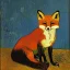 Placeholder: Portrait of a fox by Van Gogh