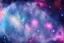 Placeholder: cosmos, ufo blue metalic, sky blue pink,stars