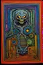 Placeholder: Shadow work; in the style of Hundertwasser and Giger