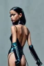 Placeholder: a poster of a Jenna Ortega, dressed as Catwoman, fine-art photography, soft portrait shot 16k, full length, ultrarealistic, UHD faces, Unsplash, kodak ultra max 800, intricate, cinematic pose, centered symmetrical composition, stunning photos, masterpiece, grainy, centered composition