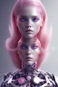 Placeholder: cyborg, pink hair,seven , perfekt, real, dream