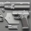 Placeholder: pistol, grey background