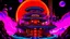 Placeholder: chrome orange black purple colored BLACKLIGHTIED DIGITAL ILLUSTRATION OF A LUSH&VIBRANT NEON POLYCHROMATIC FLORESCENT RAINBOW COLORED EXO-PLANET=JAYLAND96 DREAMSCAPE PARADISE NFT BIOME UTOPIAN cityscape of blockchain zen garden arcade casino treehouse mansions