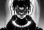 Placeholder: black and white portrait of the face of the sadness, ultra realist texture, intricate line, hdr, 8k, ultra symmetrical,dark futur, akira movie, stephen king style, goldorak anime style, octan render