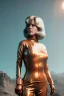 Placeholder: Ultra Realistic retro sci-fi portrait image from 1960, spaceship, sweet young Jane Fonda, tight latex suit, weapon, fighting stance, soft color, highly detailed, unreal engine 5, ray tracing, RTX, lumen lighting, ultra detail, volumetric lighting, 3d, finely drawn, high definition, high resolution.