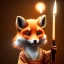 Placeholder: a cute litte fox wearing Hanfu, holding a large candle, BK complex detail, cinema, reality, detail, octane rendering, stoic cinematic 4k epic detailed photograph shot on kodak detailed bokeh cinematic hbo dark moody 8k, 85mm f/16 by leica