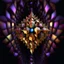 Placeholder: a mandelbulb 3d fractal made of metallic random color cubes a pertty artistc background