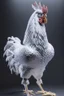 Placeholder: chicken completely made of square cubes, full body portrait, full white, meticulously intricate perfectly symmetrical extremely detailed, full body and melting details, dramatic pose, portrait, pixiv daily ranking, pixiv, extreme depth of field, artstation, sculpture style, spectacular details, volumetric lighting, masterpiece, cinematic, Hollywood production, 8k resolution high definition, max octane render, vivid colors, max resolu