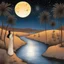 Placeholder: [colour illustration by Junji] In the heart of the night, a melody flows, Maryam sings softly, where the river glows. Ali's ballads rise like the sun's golden hue, Romance in his words, timeless and true. Omer's rhythms dance through the warm desert breeze, Stories of culture, carried with ease. Together they weave a rich, vibrant song, In the language of souls where we all belong.