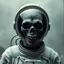 Placeholder: realistic astronaut zombie, regressive overlapping timeline, horror art, by Joel-Peter Witkin and HR Giger, by Wes Benscoter, mind-bending fantastical photograph; dramatic and ominous, cosmic horror,