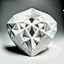 Placeholder: elastic heart in a shape of a white pentagon