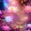 Placeholder: one big crystal subtle lotus in a galactic ambiance with a beautiful fairy, delicate colors, finely tuned detail, ultra high definition, 8 k, unreal engine 5, ultra sharp focus