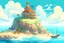 Placeholder: ghibli like seaside scenery