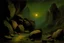 Placeholder: Night, rocks, valley, mountains, friedrich eckenfelder impressionism paintings