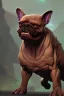 Placeholder: alien french bulldog musculature hulk body HD strong french bulldog hulk marvels Warcraft 64k