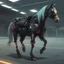 Placeholder: cyberpunk horse