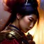 Placeholder: portrait beautiful face japanese female ninja,busty,ancient metal armor balanciaga fashion clothe painting by gaston bussiere, greg rutkowski, yoji shinkawa, yoshitaka amano, tsutomu nihei, donato giancola, tim hildebrandt, oil on canvas, cinematic composition, extreme detail,fit full head inside picture,16k