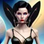 Placeholder: black hair lady archer bra on Saturn