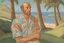 Placeholder: man in Hawaiian shirt by pontormo