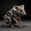 Placeholder: a rat with gears in it's face, naked