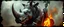 Placeholder: 3d airbrush render, full body of rhino badger warrior priest , pinhole cam, airbrush 3d rendering, in the style of Titian and Rembrandt , torn edges on border