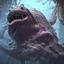 Placeholder: fluid ink angler fish creature, unreal engine 5, 8k resolution, photorealistic, ultra detailed