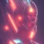 Placeholder: cyberpunk, head, women, portrai, tron