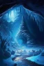 Placeholder: A frozen underground cave large like hollow earth