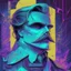 Placeholder: Futuristic, cyberpunk, Friedrich Nietzsche,Comic style