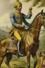 Placeholder: buatkan gambar pahlawan pangeran diponegoro naik kuda