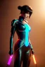 Placeholder: Ghost in the shell style, pretty cyber woman, cables, futuristic, blood, black, gold, brown, geisha style, decorative color feathers, simétrico, circuits, neon style, a lot of led lights, fog, rain, vibrant color, highly detailed, art stations, concept art, smooth, unreal engine 5, god rays, ray tracing, RTX, lumen lighting, ultra detail, volumetric lighting, 3d, finely drawn, high definition, high resolution.