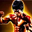 Placeholder: Ultra detailed fullbody Portrait in oil on canvas of Bruce Lee merges RedHulk,extremely detailed digital painting,extremely detailed face,crystal clear Big eyes, mystical colors ,perfectly centered image, perfect composition, rim light, beautiful lighting,masterpiece,8k, stunning scene, raytracing, anatomically correct, in the style of Wizyakuza and robert e howard and InHyuk Lee and Ohrai Noriyoshi and Simon Bisley.