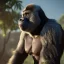 Placeholder: Gorilla unreal 5, octane render,cinema4d, dynamic lighting, dramatic lighting, 4k, redshift render, highly detailed, hyper realistic, in space