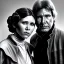 Placeholder: old carrie fisher embracing harrison ford in star wars, waist up portrait, photorealistic faces, intricate, color pencil masterpiece, expert, insanely detailed, 4k resolution, cinematic smooth, intricate detail , soft smooth lighting, soft pastel colors,