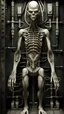 Placeholder: Mutant hominid cyborg sorcerer made by H. R. Giger, in a hotspring lab made by Ron Walotsky, (Masterpiece:1.1, Highly detailed:1.1), ultra realistic, (top quality) (depth of field)