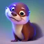 Placeholder: pixar style cute adorable baby cute adorable baby otter