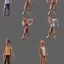 Placeholder: 2d 4k realistic creative animation character concept standing