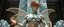Placeholder: coy insect cowboy brilliant detailed full figure portrait disco glittery fluffy muscle man dino anime in the style of Escher and Giger in front of dented marble tower of transparent glass statues